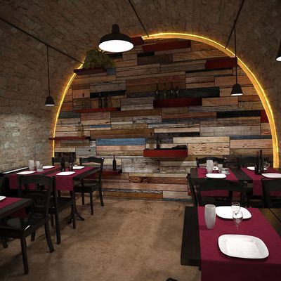 Création concept rénovation restaurant Bar à vin